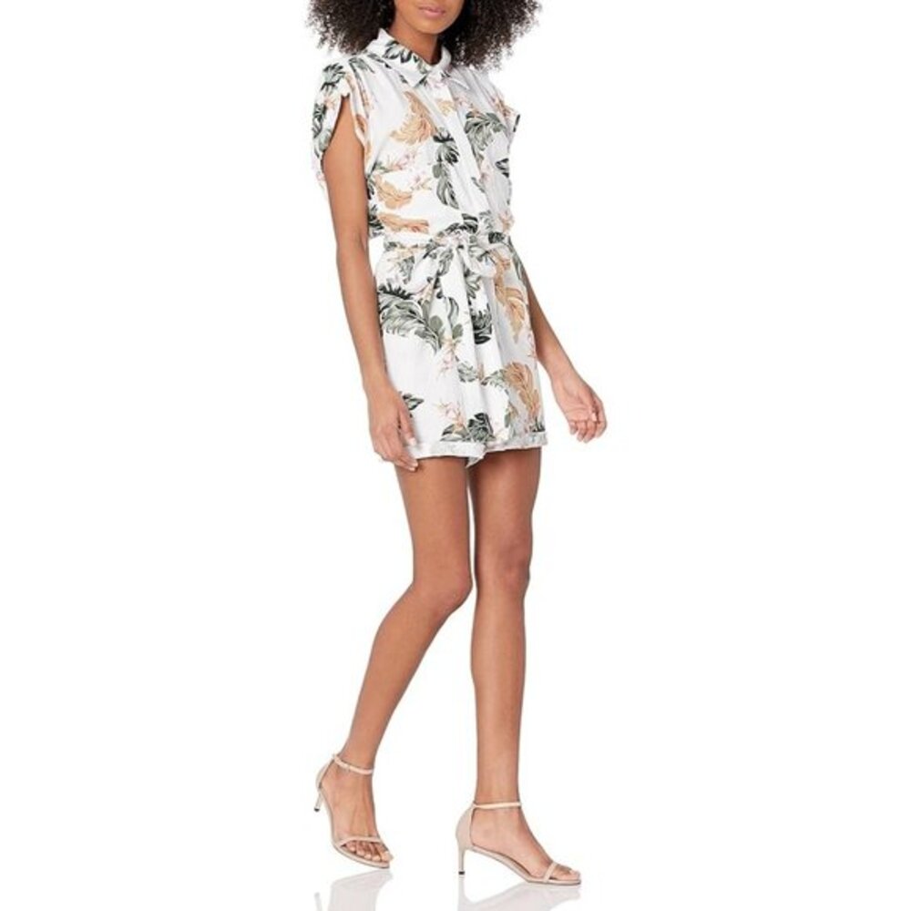Blank NYC  Floral Print Sleeveless Romper in Garden Party Size M